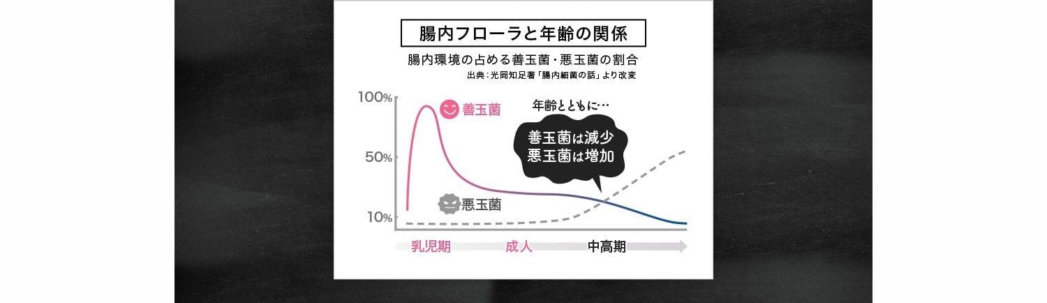 善玉菌を増やして腸内環境を整える事が大事！