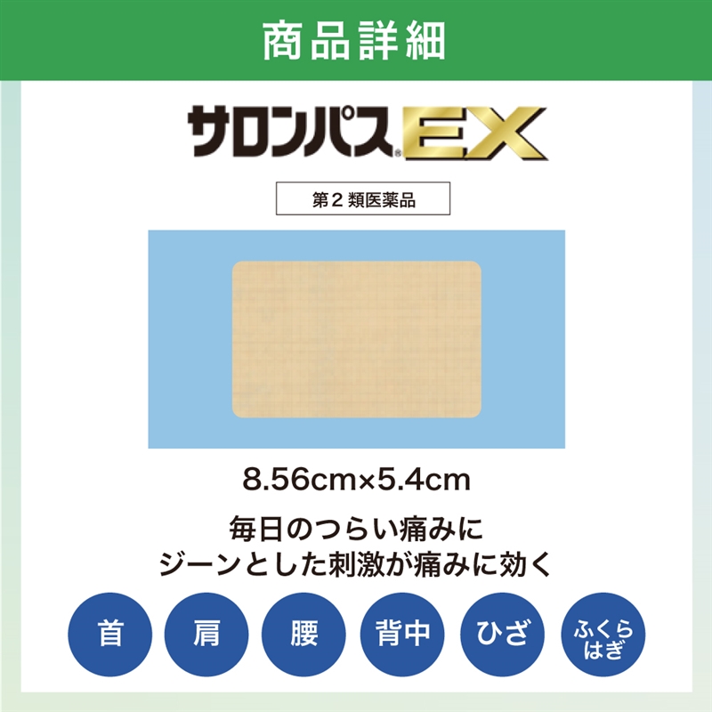 【第2類医薬品】サロンパスEX 60枚