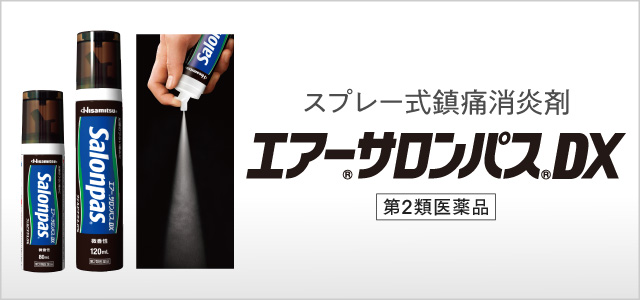 第2類医薬品】エアーサロンパス DX 120ml(腰痛・筋肉痛・肩こりに伴う肩の痛みに 120mL): 医薬品-久光製薬の健康食品「乳酸菌」「MSM＋グルコサミン  EX」等の通販サイト